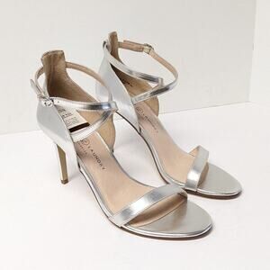 Chinese Laundry Sabrie Heeled Sandals, Silver, Women's 8.5